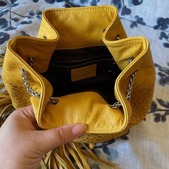 UNO de 50 fringed leather bag - Picture 14 of 15